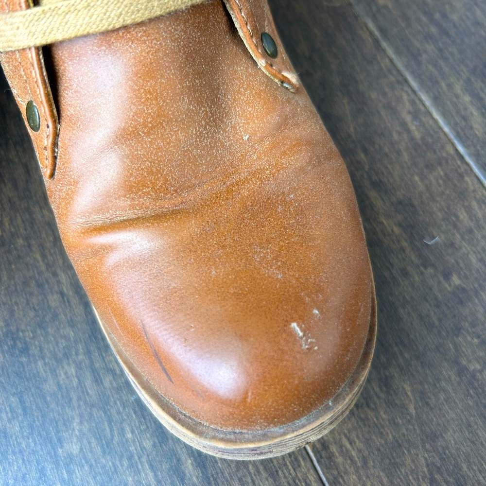 Vintage Roxy Tan Leather Booties - Picture 5 of 6